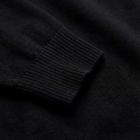 Black Half-Zip Sweater