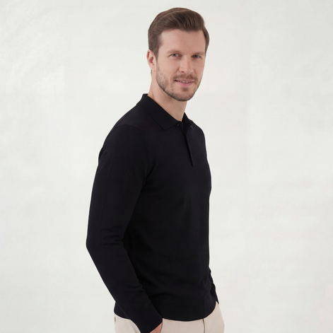 Black Classic Polo Shirt