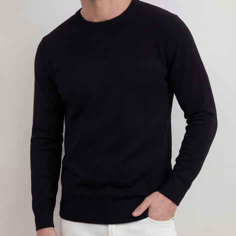 Black Crewneck Sweater