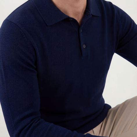 Blue Classic Polo Shirt