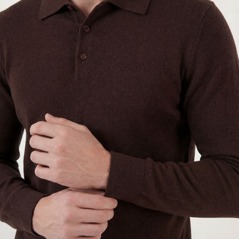 Brown Classic Polo Shirt
