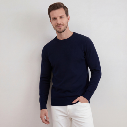 Navy Crewneck Sweater